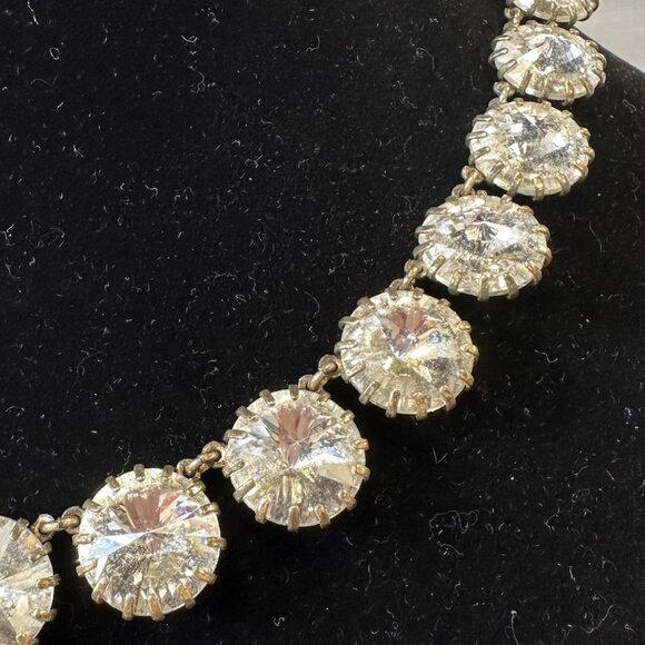 J. Crew Clear Rhinestone Retro Necklace - Picture 5 of 15